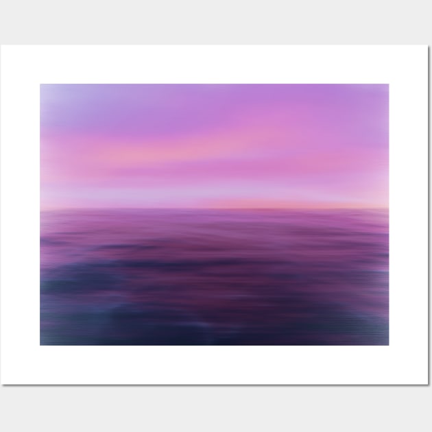 Calm ocean waves painting Wall Art by Thedesignstuduo